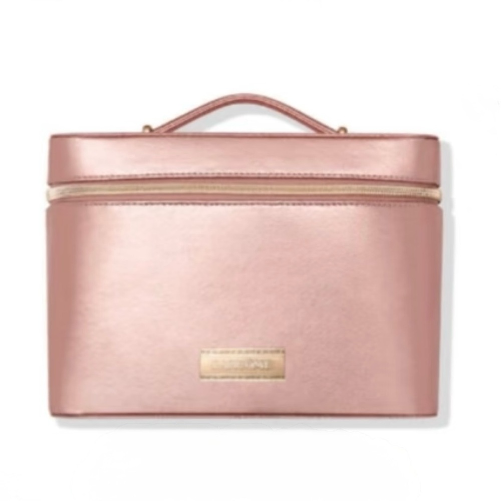 Lancome 2025 Beauty Box Bag/Train Case Rose Gold LE NEW